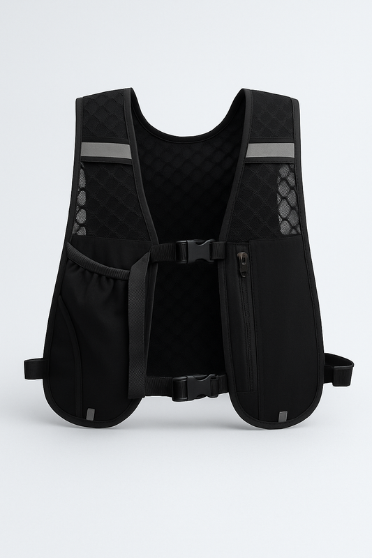 Running Vest Reflective Hydration Water Chest Pack Lightweight Running Water Bottle Storage Vest with Phone Holder Cycling Vest